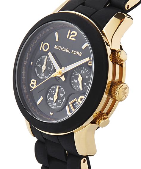 michael kors gold watch with black face|Women's Gold Designer Watches .